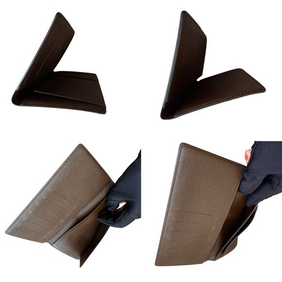 Louis Vuitton Men’s Damier Ebene Brown Long Card Holder Wallet Bifold With COA - Picture 7 of 8